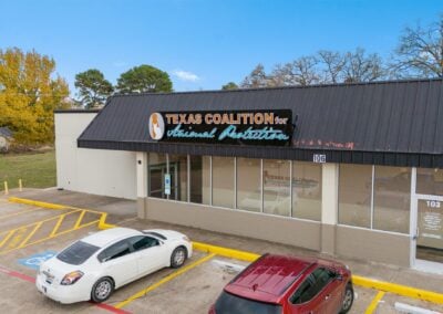 The Texas Coalition for Animal Protection offices in the Joshua Dollar Tree Plaza shopping center in Joshua TX