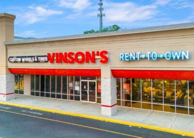 Vinson's storefront in the Montgomery Commons shopping center in Montgomery AL