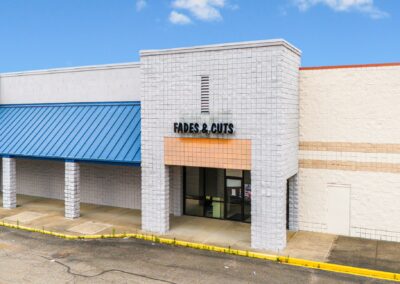 storefront for Fades & Cuts, a barbershop in Columbus MS