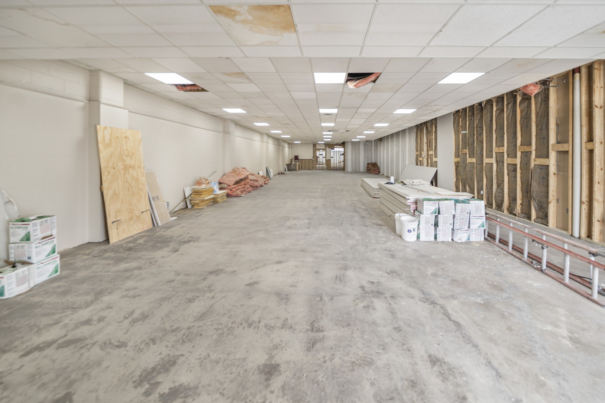 Interior of Suite 600-A at the Uvalde Main Street Center, a 2,500 SF Retail Endcap available for lease