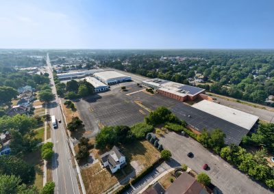 Aerial view of the Albion Data Center & Offices, a Tier II Data Center & Office building now available for lease in Albion NY