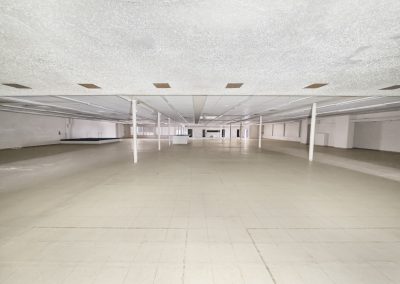 Inside view of the event space half of Lubbock Warehouse, a mixed-use property in Lubbock TX now available for lease