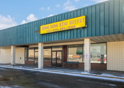 Storefront for Hong Kong King Buffet in the Greentree Mall shopping center in Berlin WI