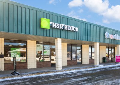 Storefront for H&R Block in the Greentree Mall shopping center in Berlin WI