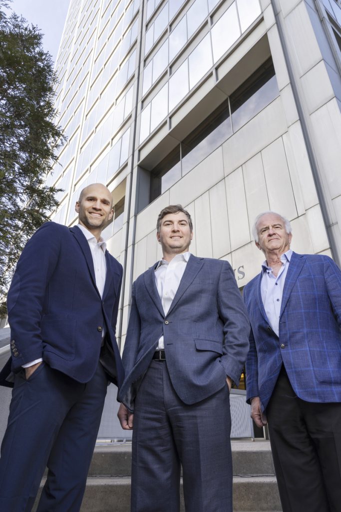 Woodcrest's leadership team: Michael Roy, Travis Ryffel, and Jim Ryffel