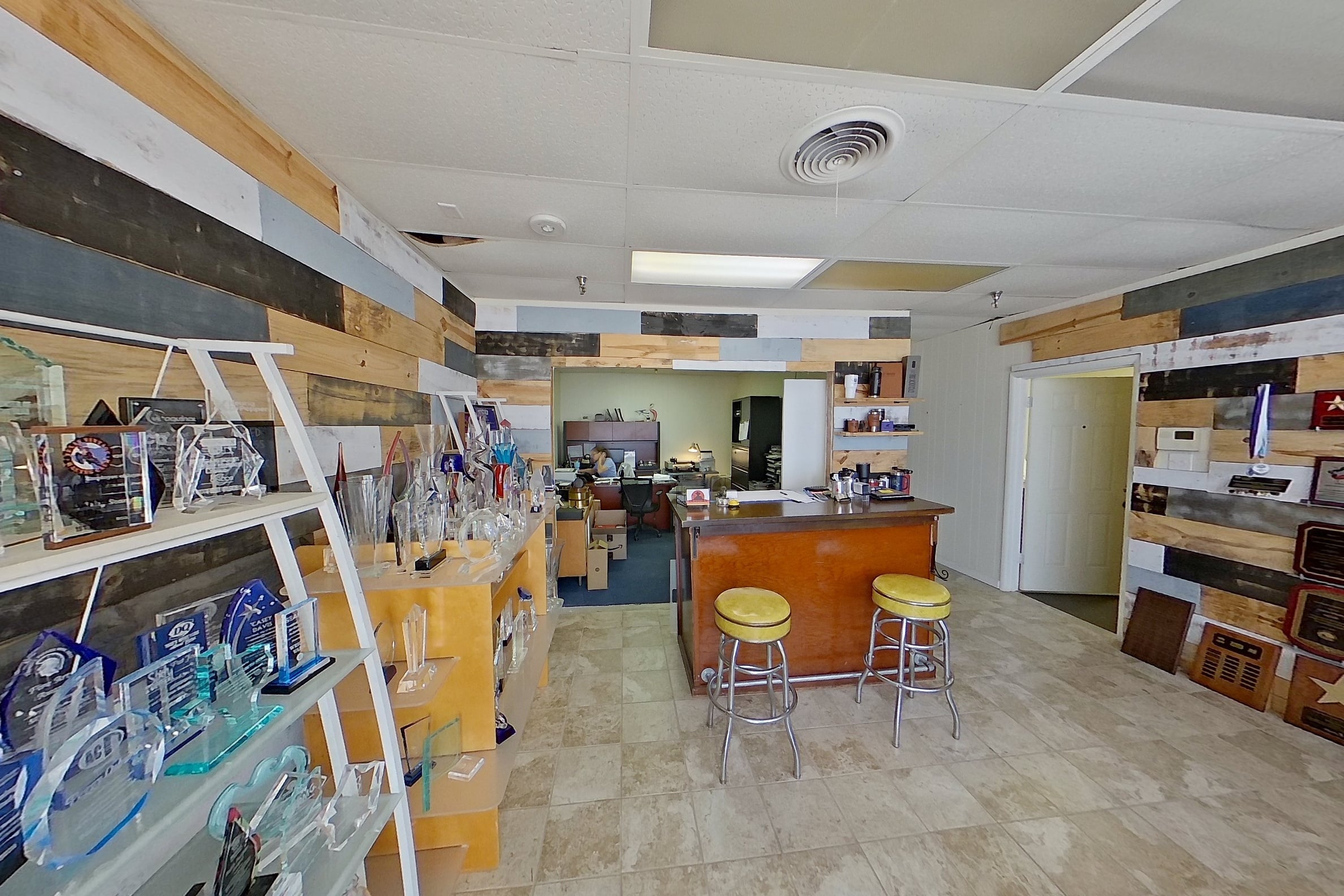 Entrance of Suite A in the McCart Warehouse in Fort Worth TX